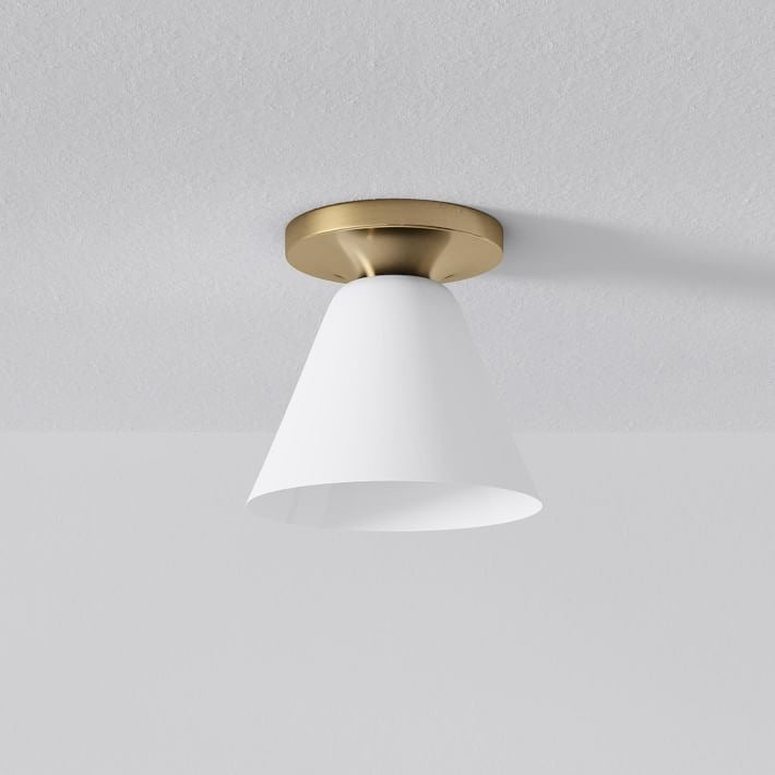 Conica Cone Flush Mount – Glass Ceiling Light for Modern Spaces