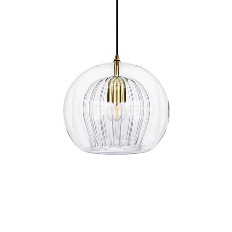Modern Pleated Glass Pendant Light
