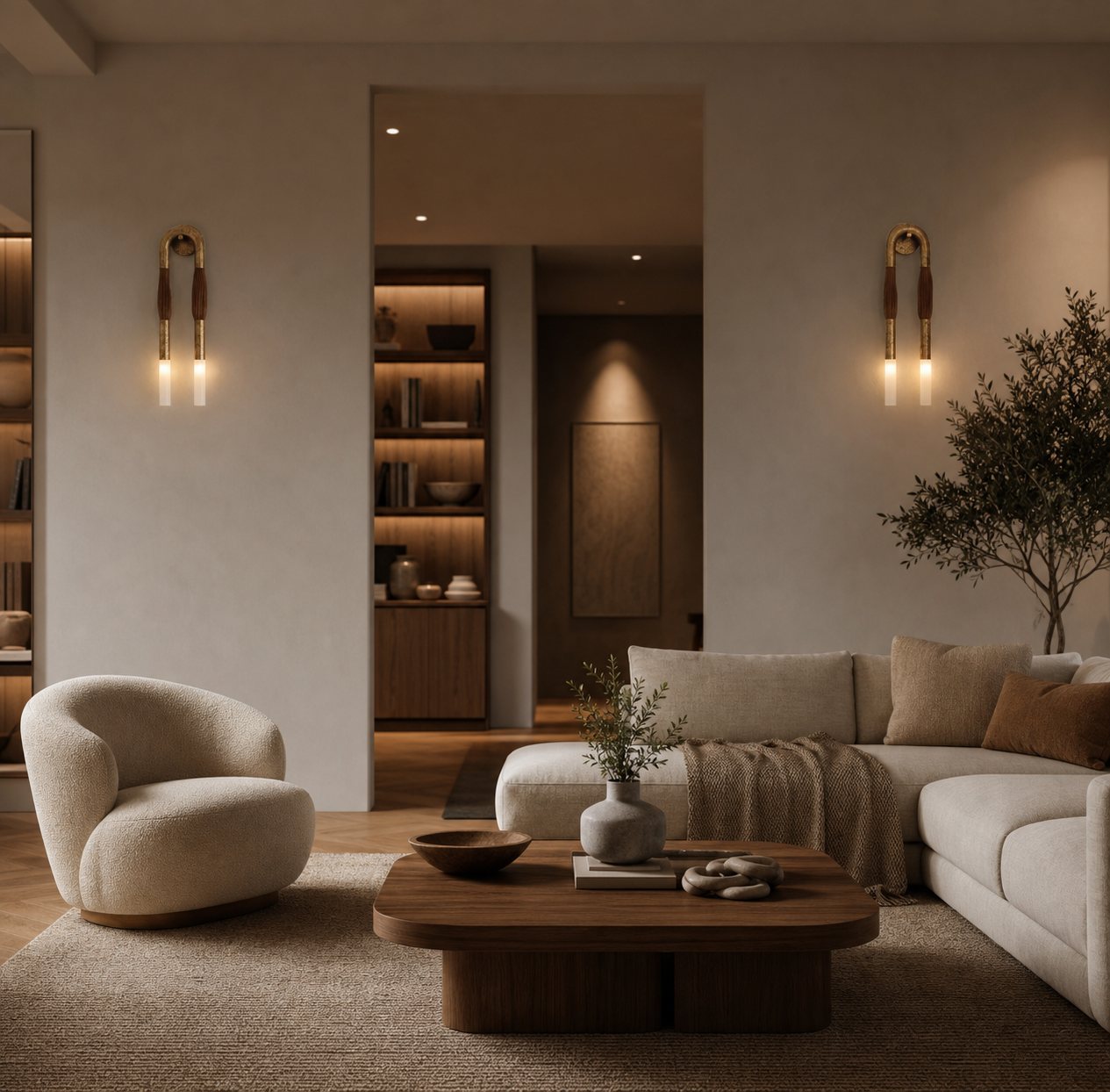 Double Head Antonia Sconce