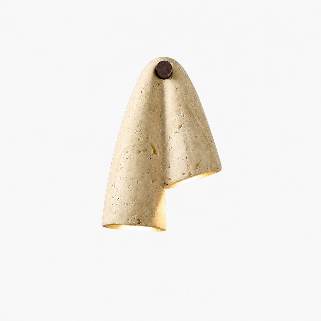 Travertine Wall Lamp – Minimalist Stone Sconce Decorative Lighting for Living Room