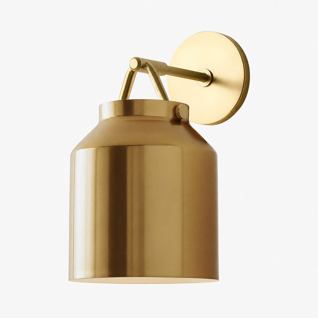 Hanton Modern Minimalist Brass and Glass Sconce – Damp Rated for Bathrooms