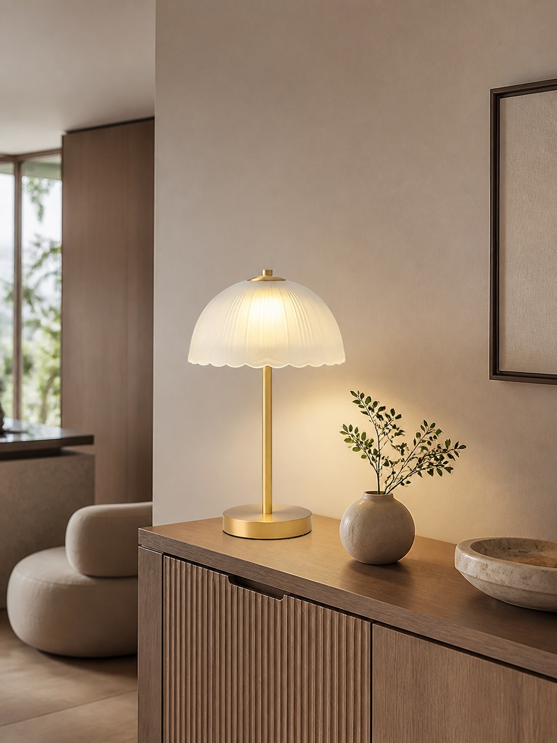 Small Umbrella Table Lamp