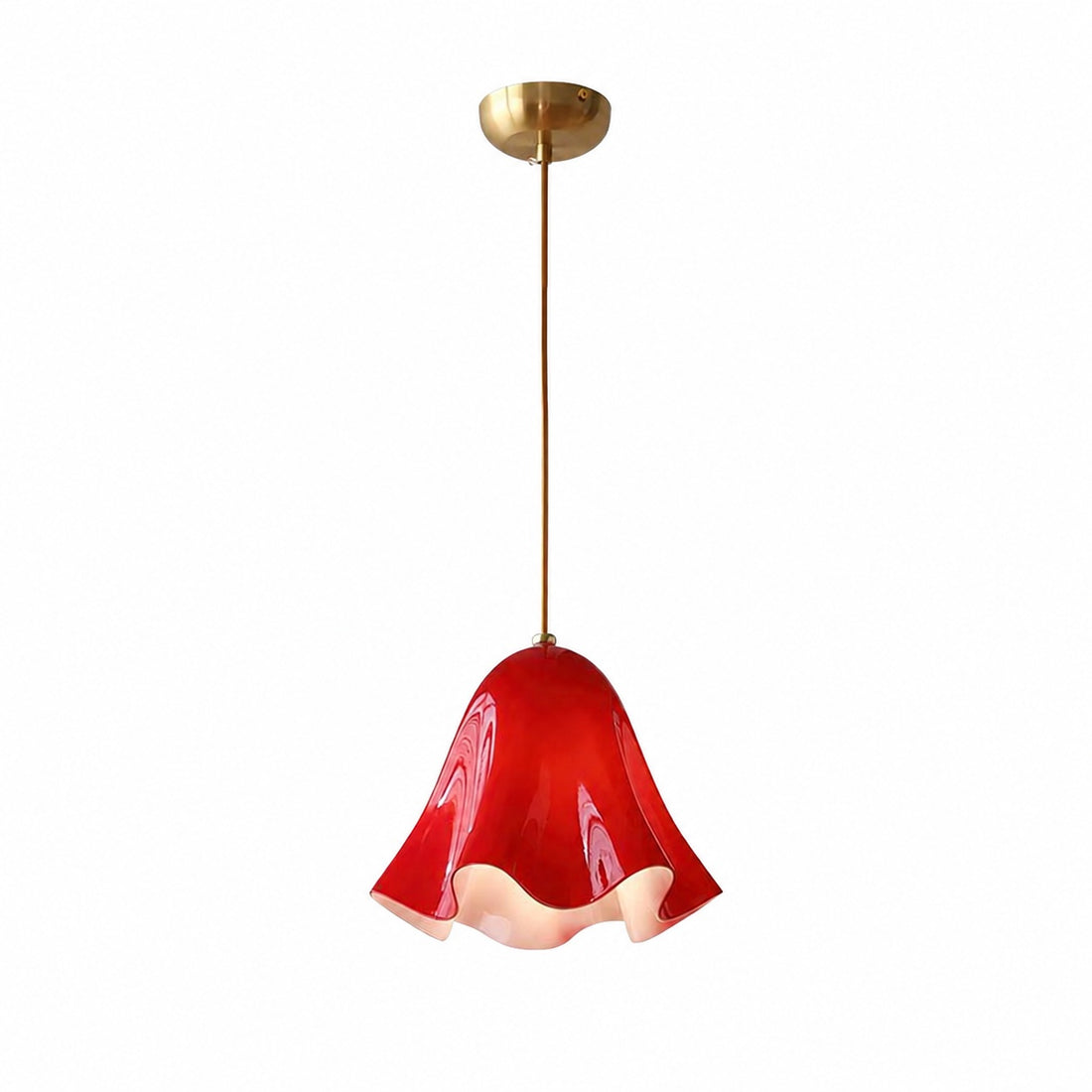 Bellina Artistic Glass Pendant Light - Modern Bloom Inspired Hanging Ceiling Lamp