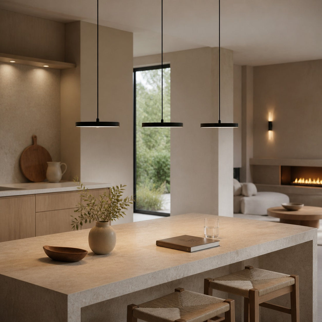Feranox Pendant Light Disc Design Pendant – Modern Style for Dining Room