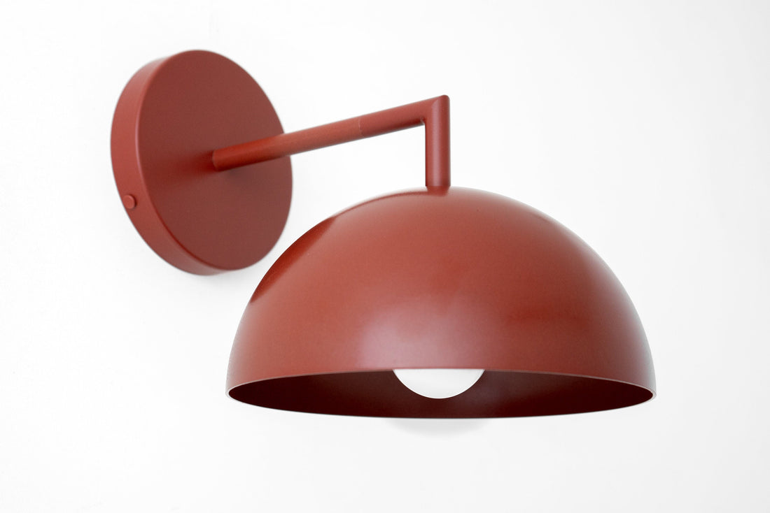 Metio Dome Shaped Minimalist Metal Design Wall Light – Ideal for Living Rooms and Bedrooms