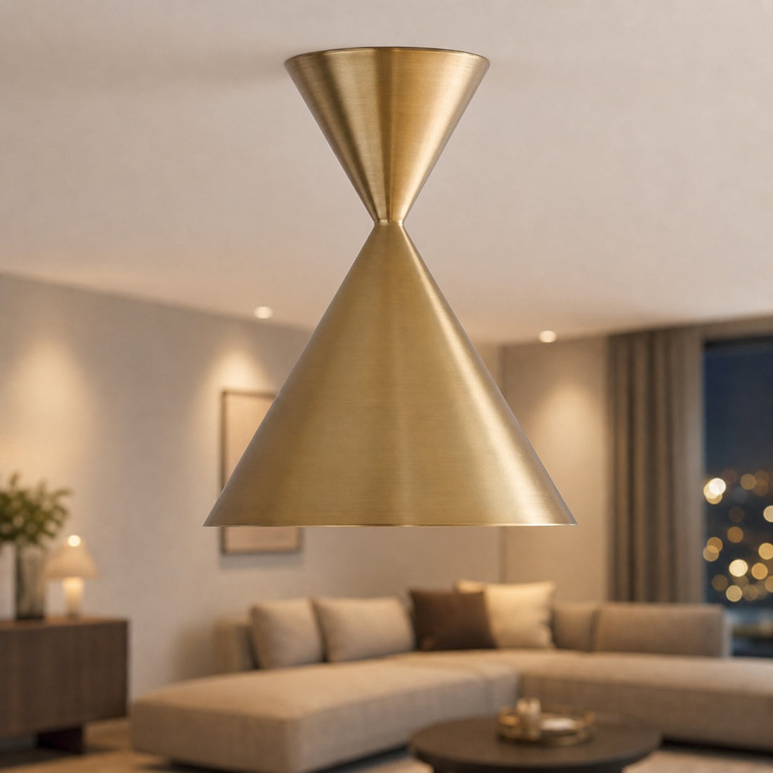 Brivana Semi-Flush Ceiling Light - Modern Home Lighting