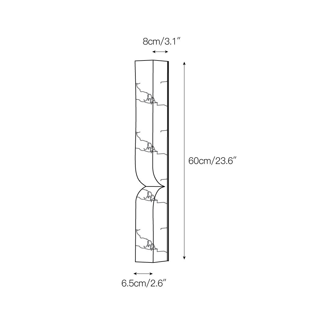 Modern Rectangular Alabaster Wall Lamp – Minimalist Sconce for Bedroom Hallway Living Room