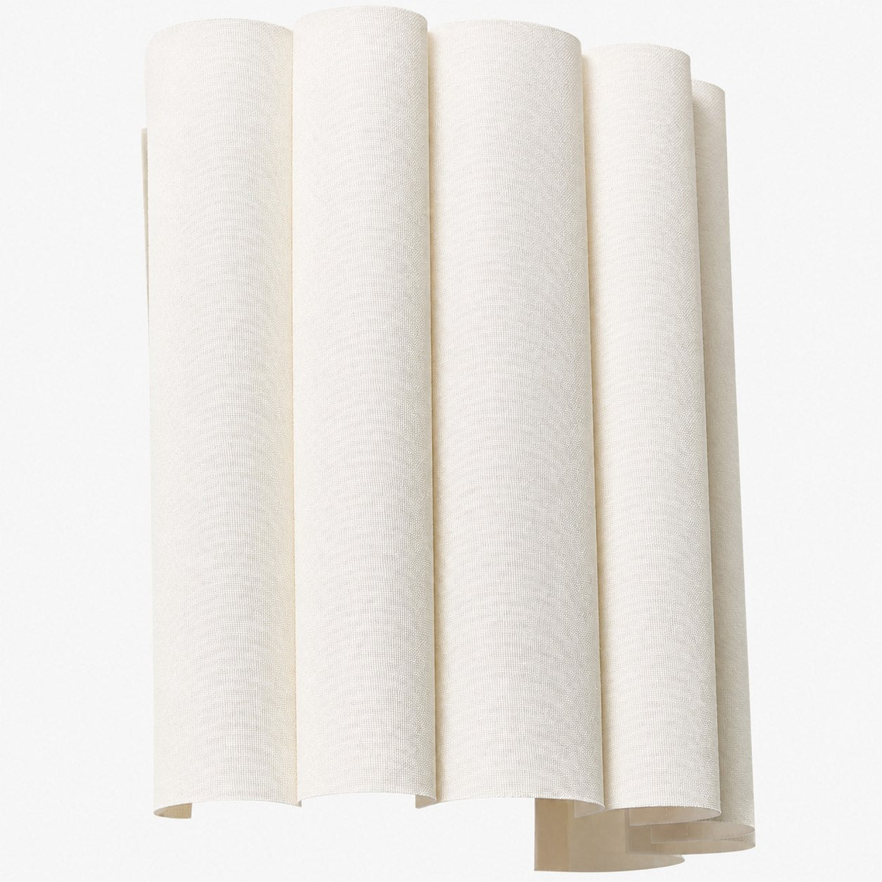 Velura Linen Fold Wall Sconce - Fabric Soft Pleated Design Ambient Lighting for Bedroom or Hallway