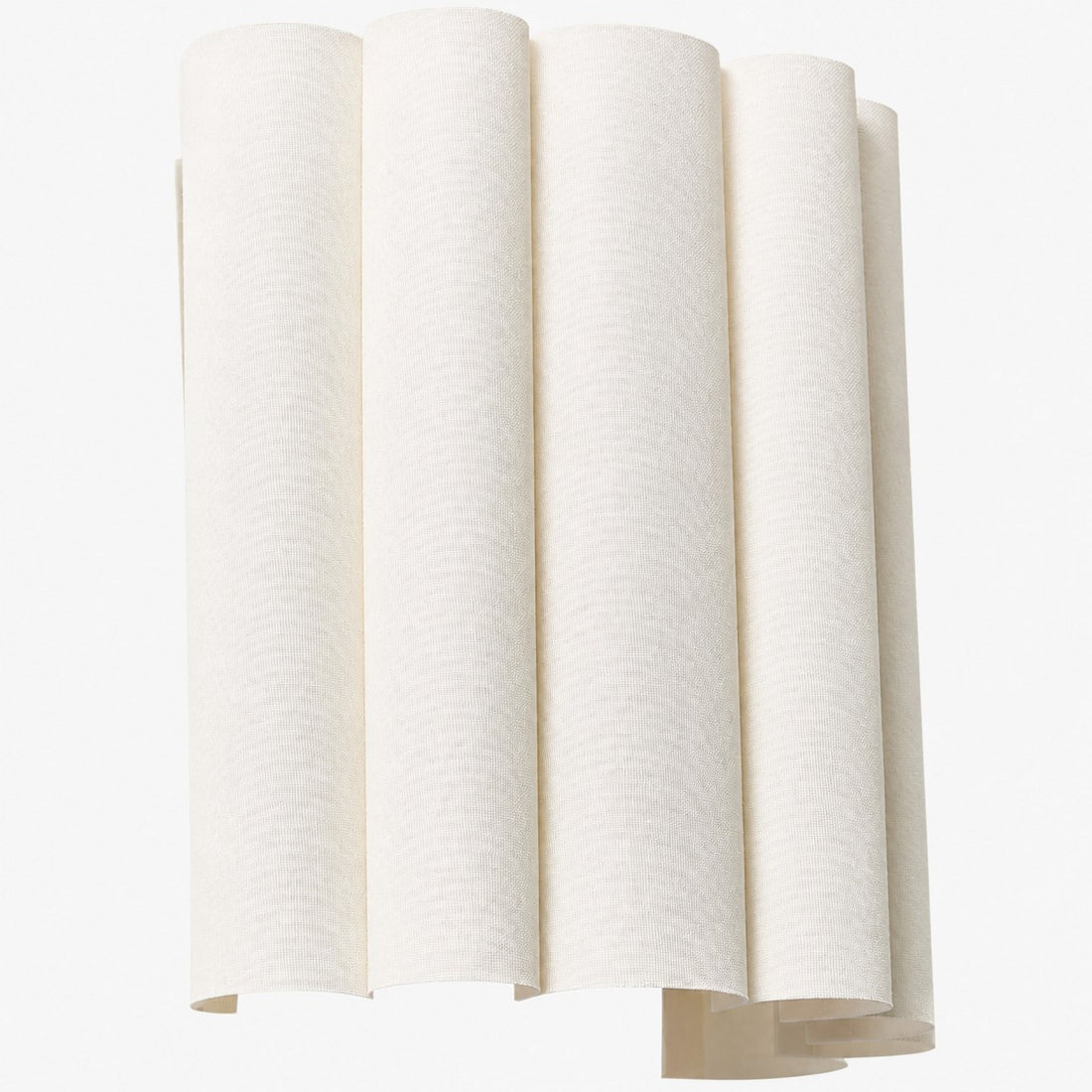 Velura Linen Fold Wall Sconce - Fabric Soft Pleated Design Ambient Lighting for Bedroom or Hallway