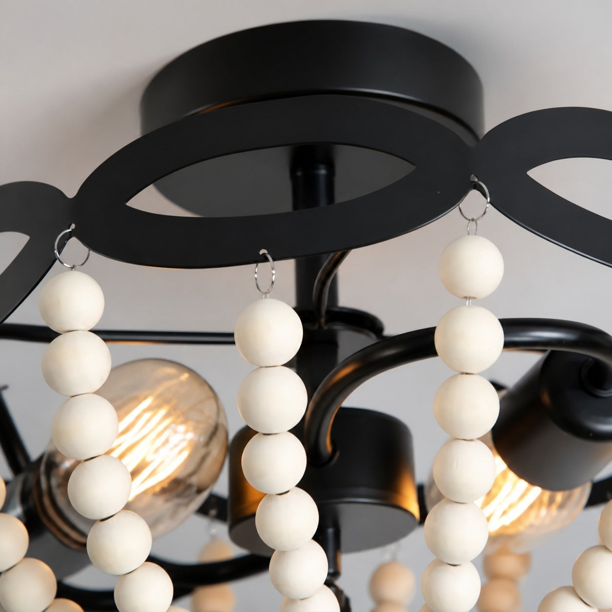 Rustibea Beaded Dome Ceiling Light – Vintage Country for Kitchen