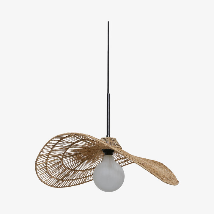 Florevian Tiered Shade Pendant Light with Woven Textured Design for Dining Room