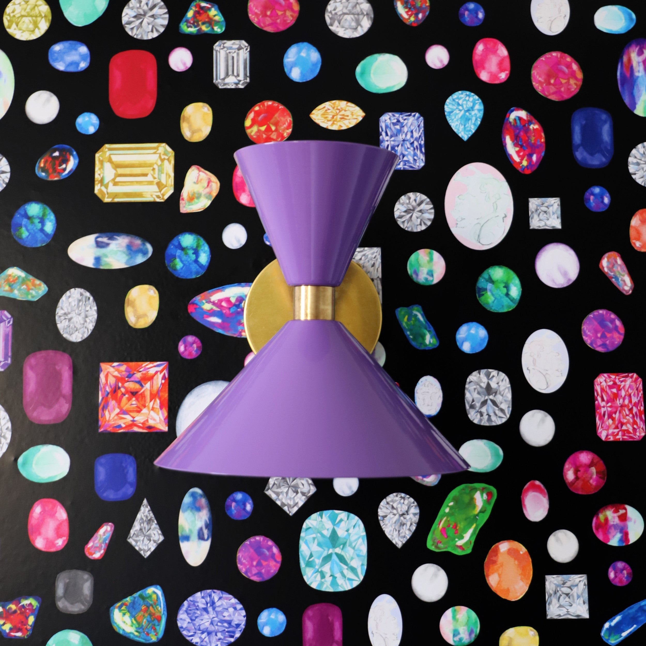 Brass Cone Wall Sconce - Hourglass Lighting for Home Spaces