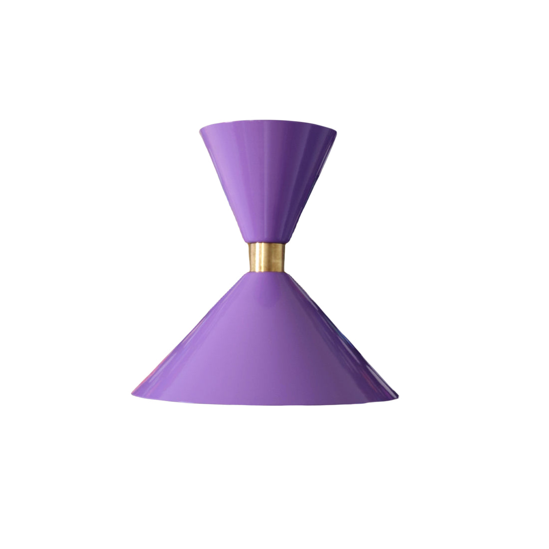 Brass Cone Wall Sconce - Hourglass Lighting for Home Spaces