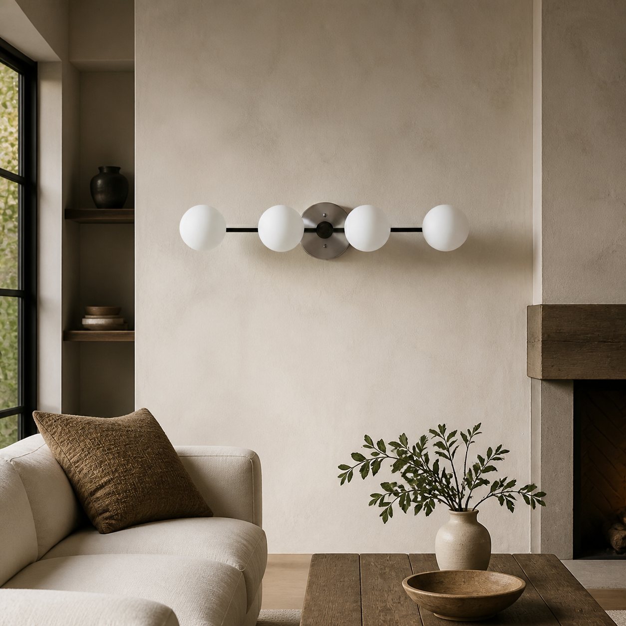 Glorica Glass Long Vanity Light - Modern Minimalist Wall Sconce Design