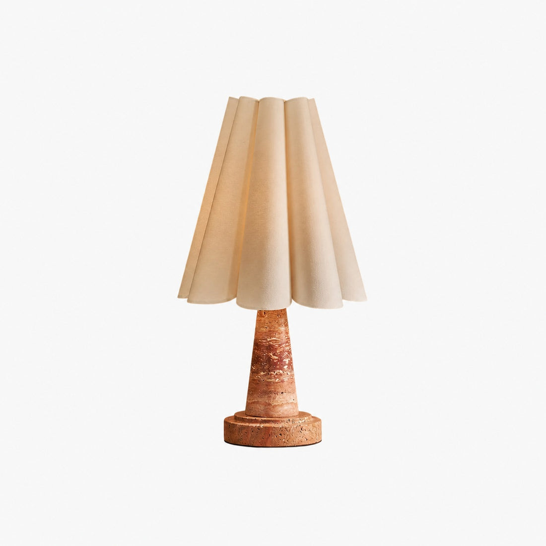 Shadon Marble Pleated Table Lamp