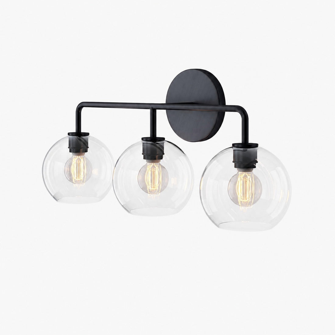Selvion Artistic Globe Sconce Light - Handcrafted Glass Sculptural Wall Fixture