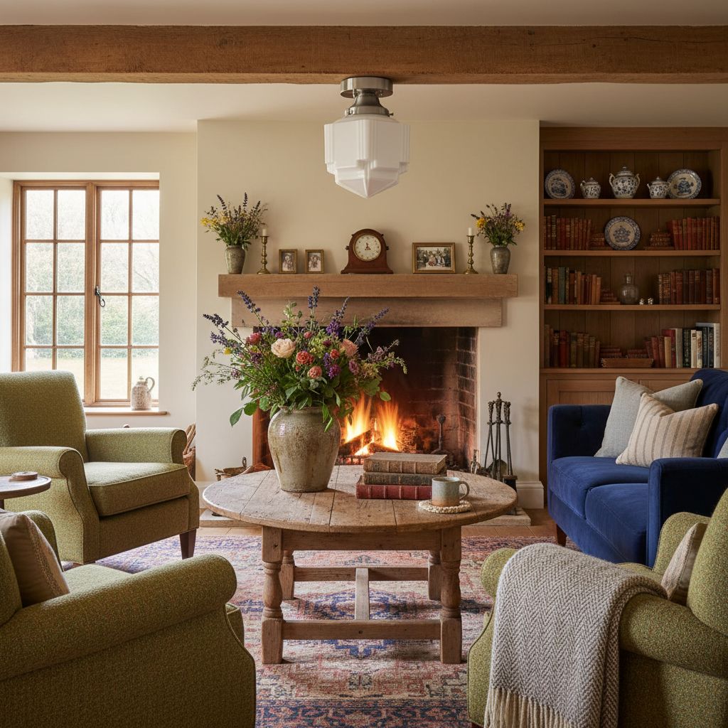 Geotower Glass Art Deco Ceiling Light - Glass Fixture - Elegant Home Lighting