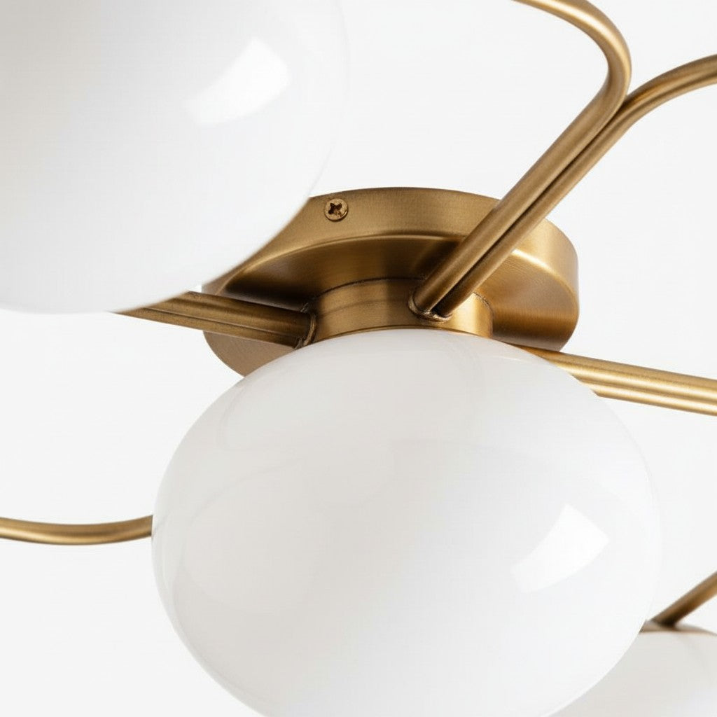 Brimush Modern Multi-Globe Flush Mount Lamp with Soft Diffused Light for Entryway or Living Room