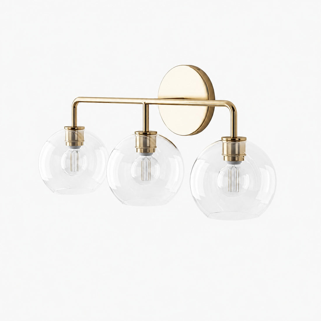 Selvion Artistic Globe Sconce Light - Handcrafted Glass Sculptural Wall Fixture
