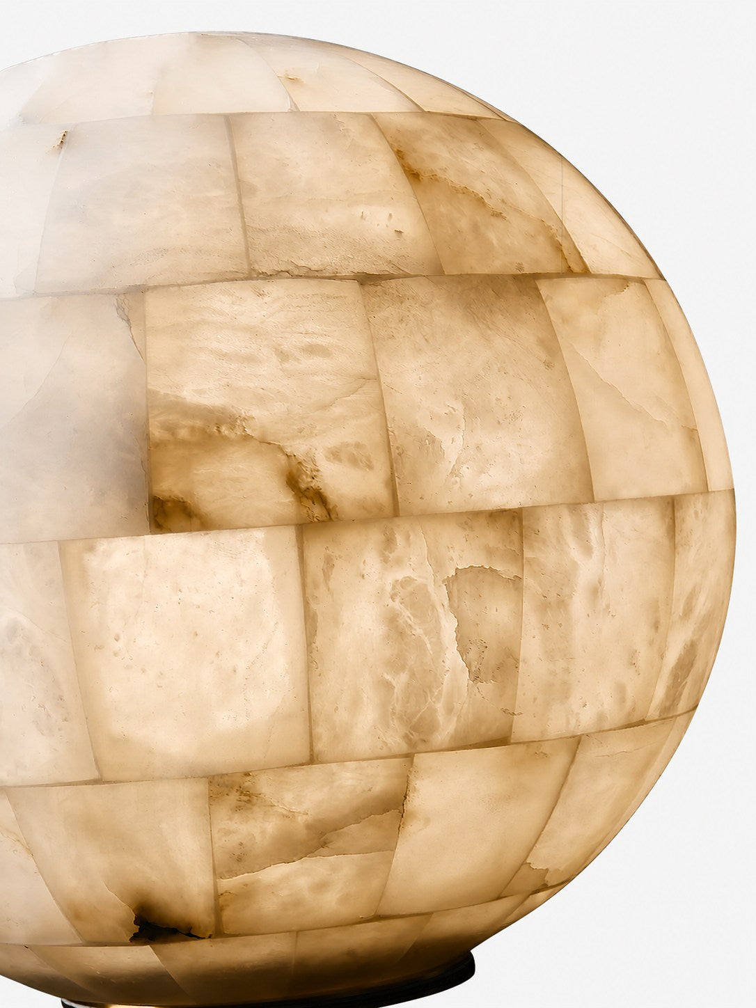 Alabaster Ball Table Lamp