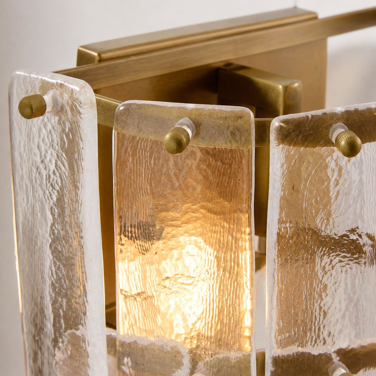 Lumvey Stylish Glass Wall Sconce - Modern Design Wall Light for Ambiance Hallways