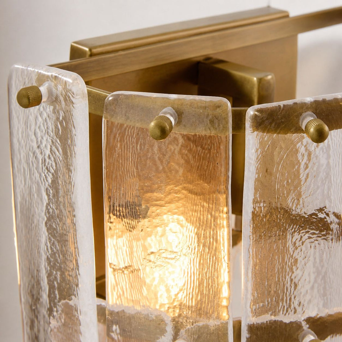 Lumvey Stylish Glass Wall Sconce - Modern Design Wall Light for Ambiance Hallways