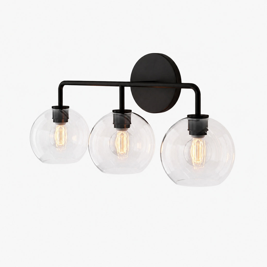 Selvion Artistic Globe Sconce Light - Handcrafted Glass Sculptural Wall Fixture