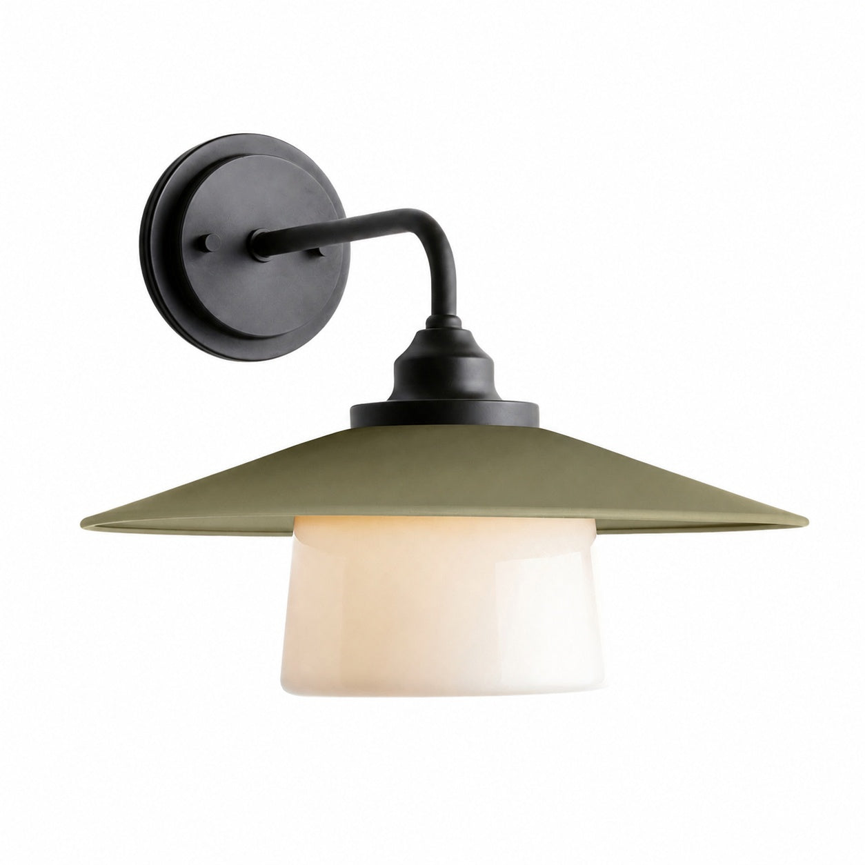 Cordax Utility-Inspired Wall Sconce - Metal and Glass for Indoor Outdoor Decor