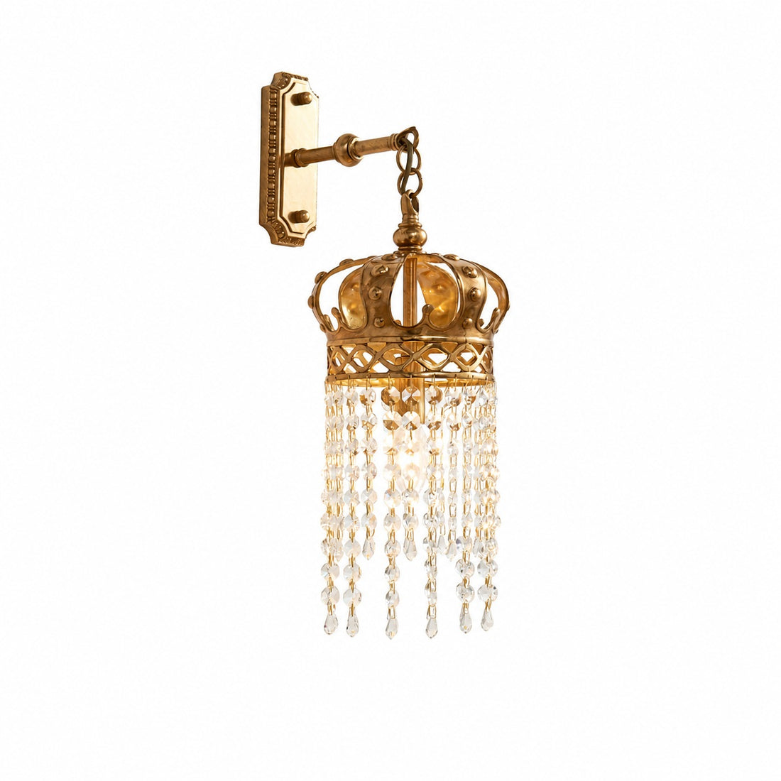 Timon Brass Crown Wall Lamp