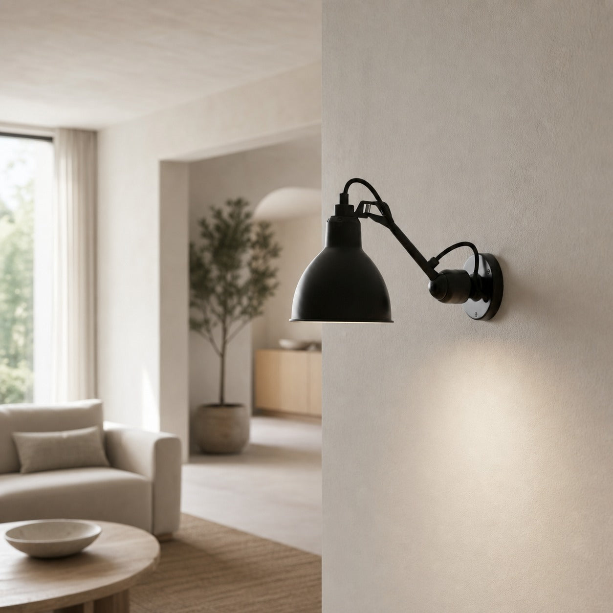 Articula Foldable Swing Arm Wall Light – Functional Wall Lamp with Rotatable Shade for Home N19
