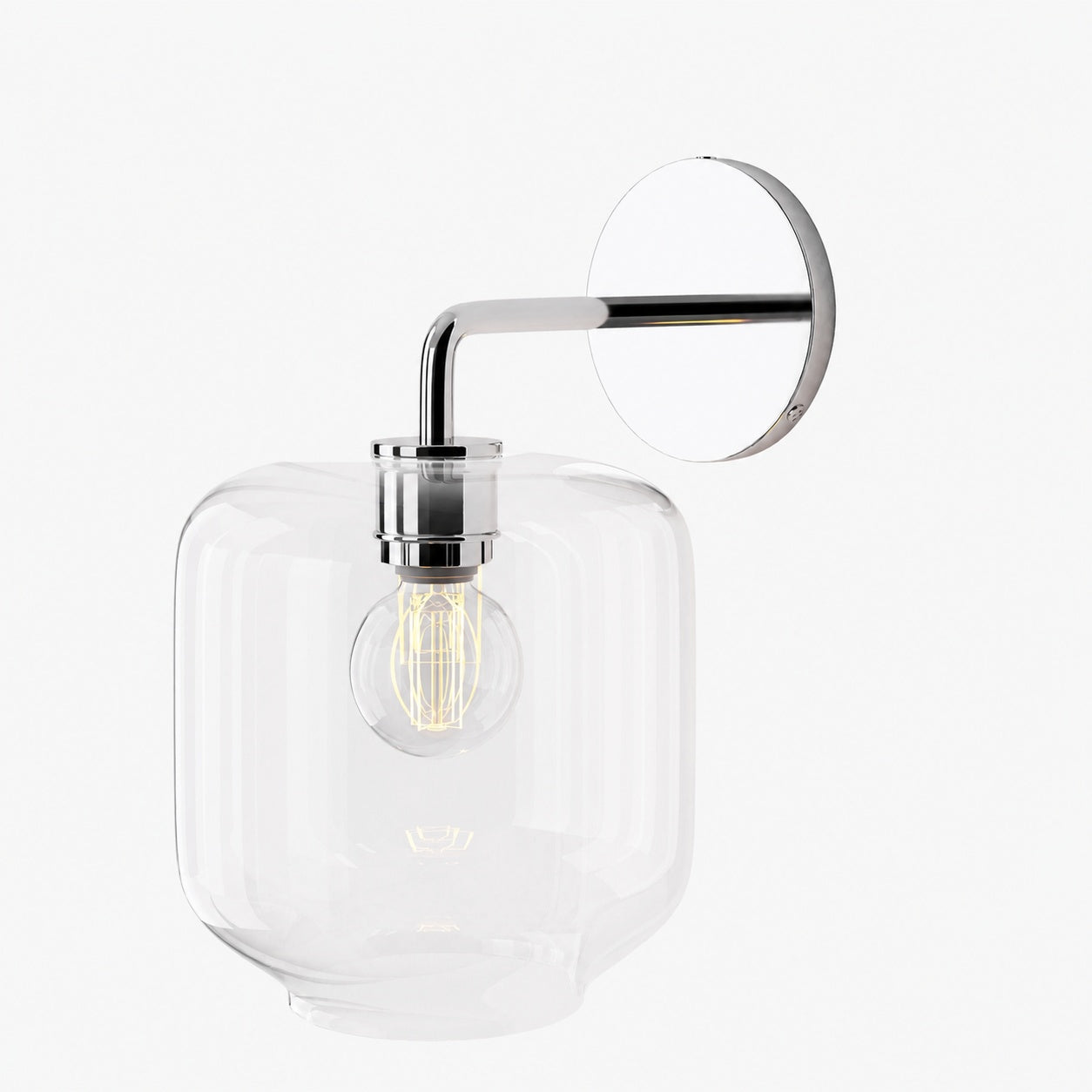 Lumivelle Pebble Sconce - Stylish Wall Light - Glass & Metal, Energy Efficient