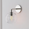 Selvion Artistic Globe Sconce Light - Handcrafted Glass Sculptural Wall Fixture