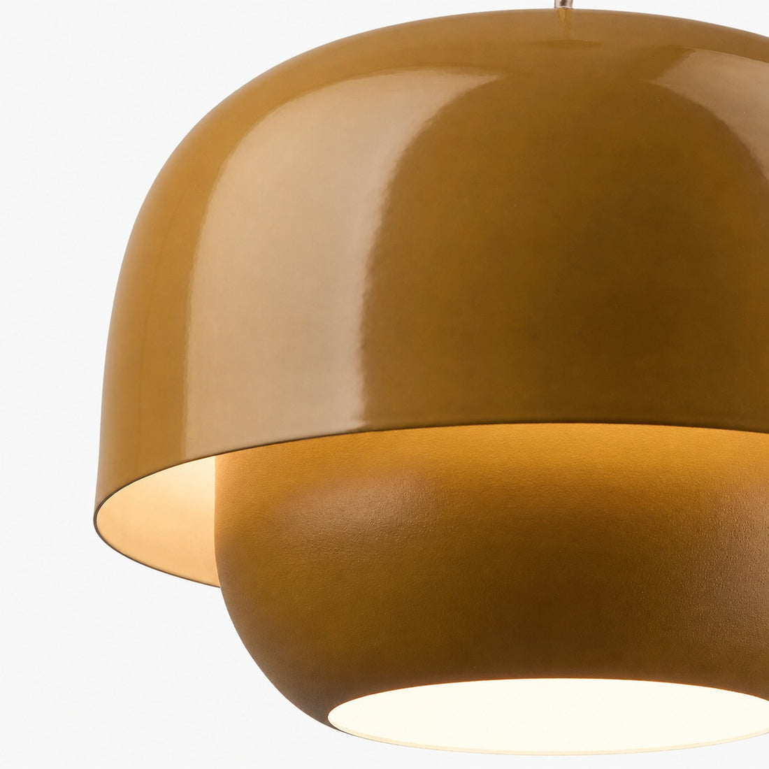 Clinco Retro-Modern Metal Pendant - Dual Shade Dome Light