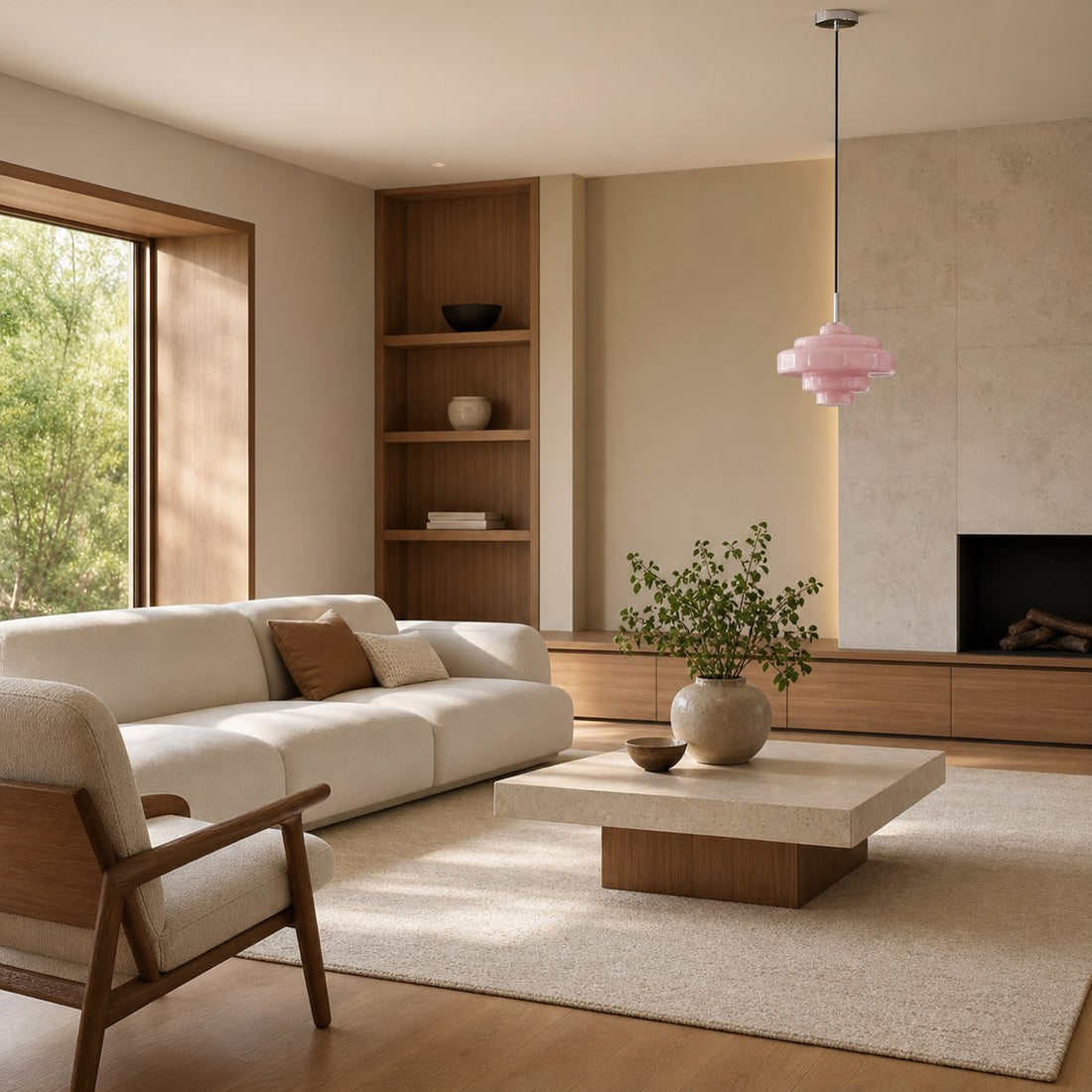 Koloro Millie Glass Pendant Light - Retro Style with Modern Elegance