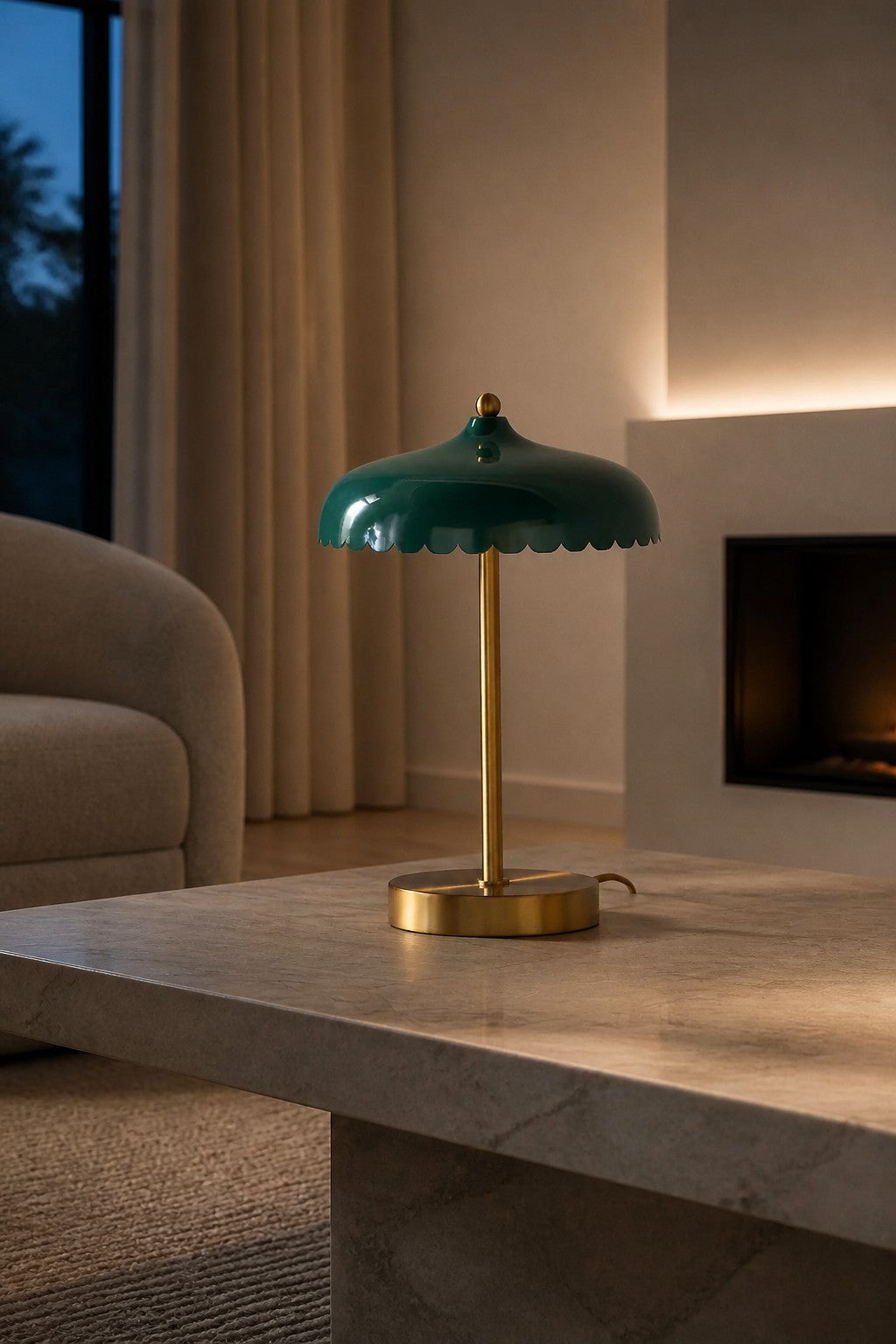Rayla Scallop Task Lamp – Retro Task Lighting with Style