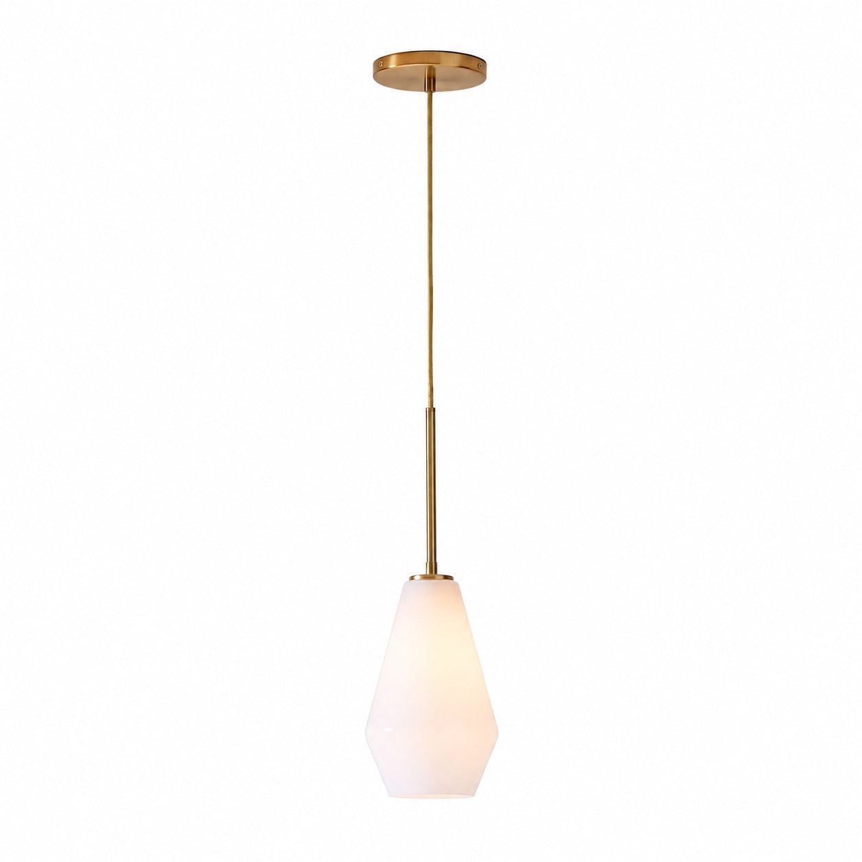 Merin Transparent Glass Sculpture Geometric Chandelier