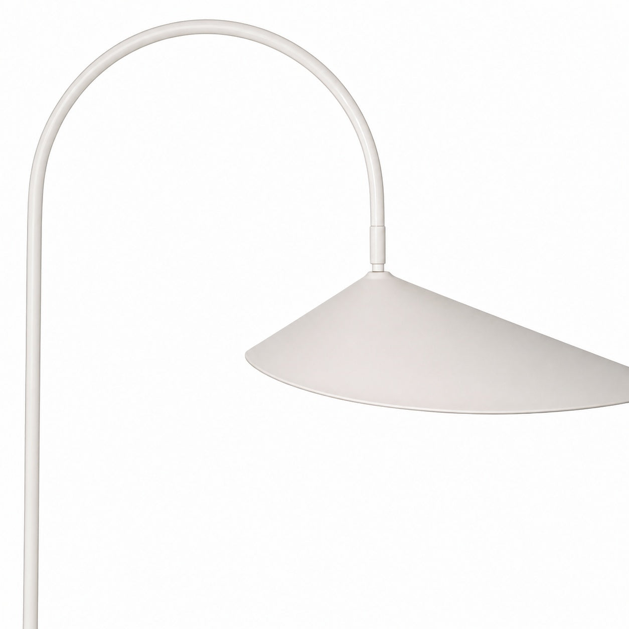 Nulavo Swivel Floor Lamp - Marble Base with Leaf-shaped Shade Modern Style for Living Room