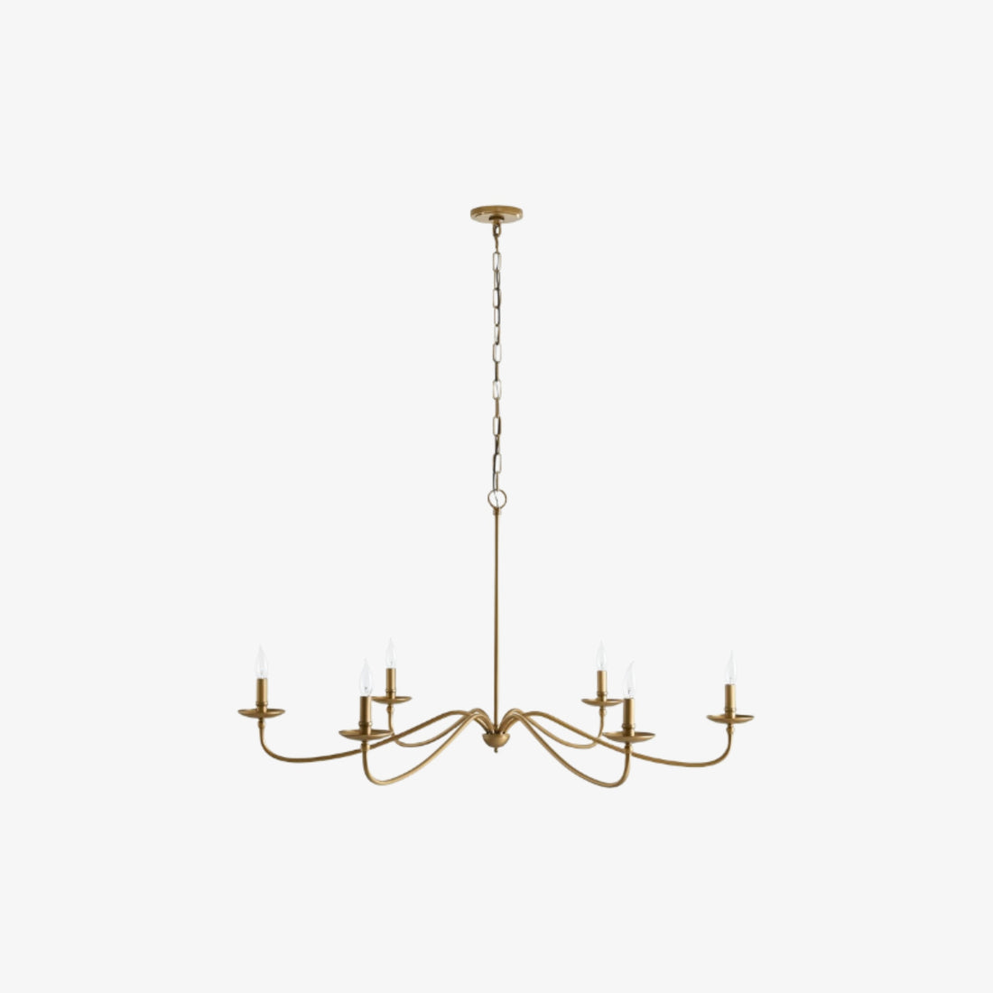 Reticula Open Iron Frame Chandelier - Indoor and Outdoor Hanging Light for Dining Room Living Room Entry