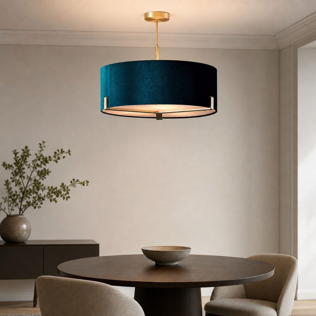 Tela 3 Light Suspension Light - Stylish Adjustable Pendant for Dining or Bedroom
