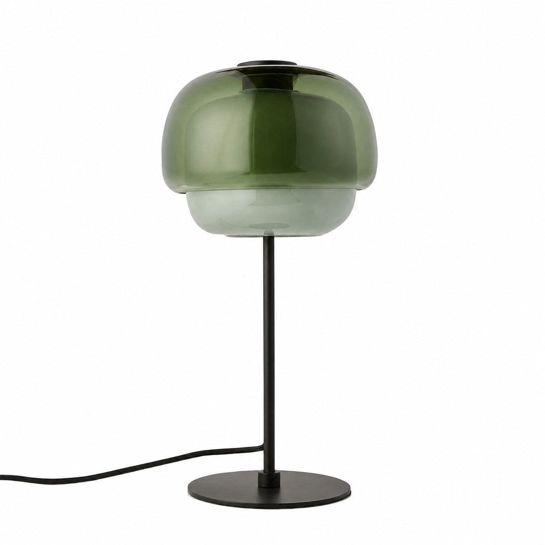 Clinco Modern Retro Glass Table Lamp - Mushroom Double Shade Design