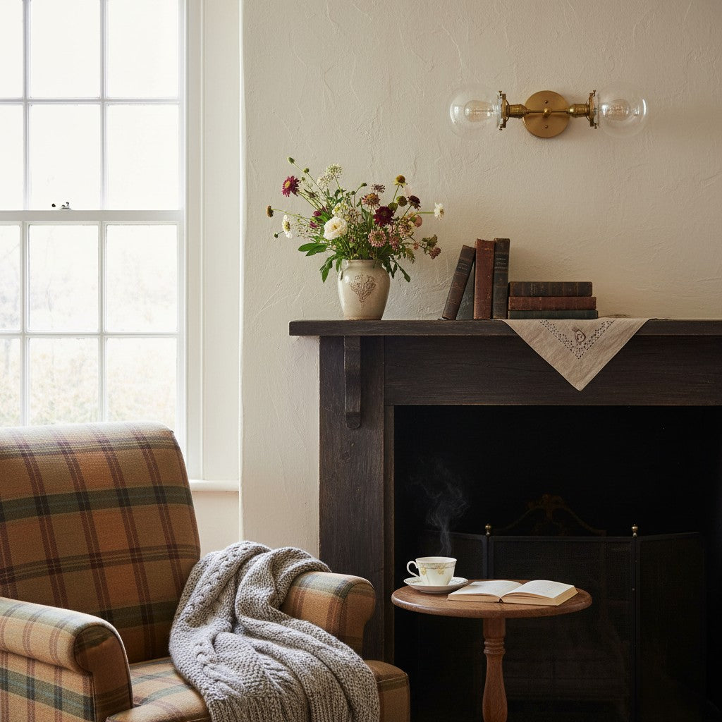 Lumio Globe Industrial Vanity Lighting- Modern Double Globe Wall Light