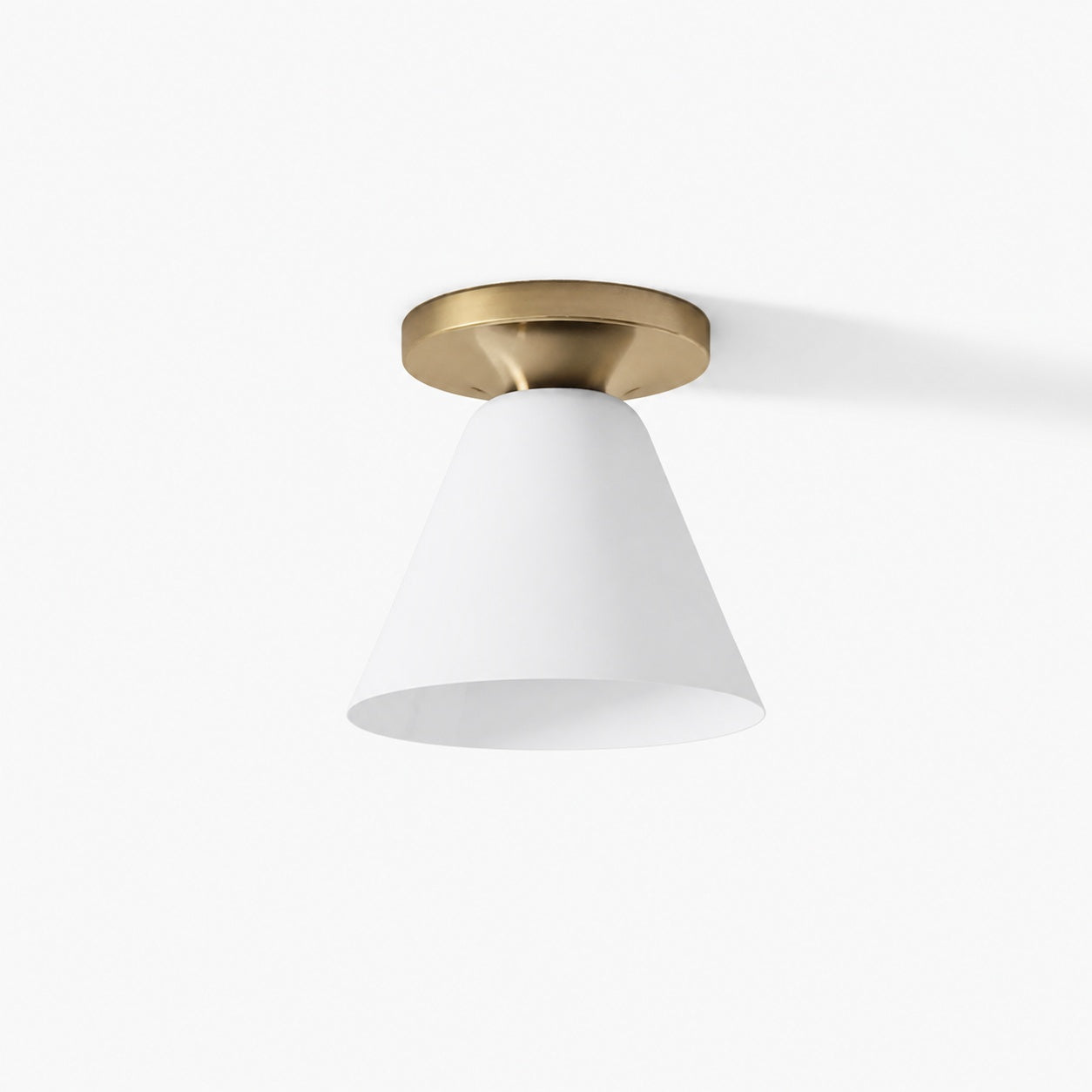 Conica Cone Flush Mount – Glass Ceiling Light for Modern Spaces