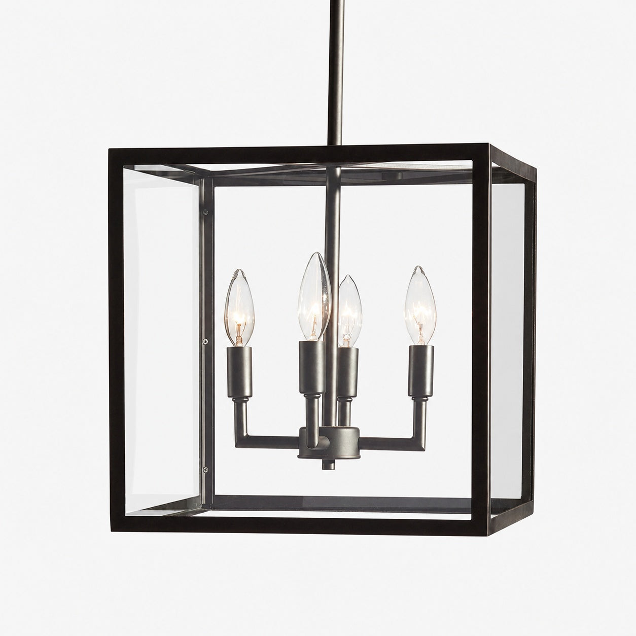 Ferrix Modern Outdoor Lantern Iron Pendant Lamp - Industial Glass Lighting Design