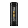 Modern Black Glass Outdoor Wall Sconce for Porch