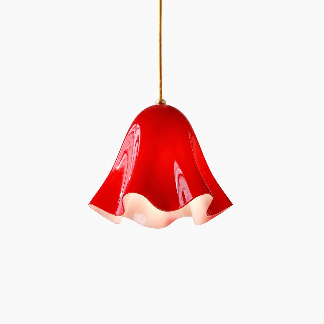 Bellina Artistic Glass Pendant Light - Modern Bloom Inspired Hanging Ceiling Lamp