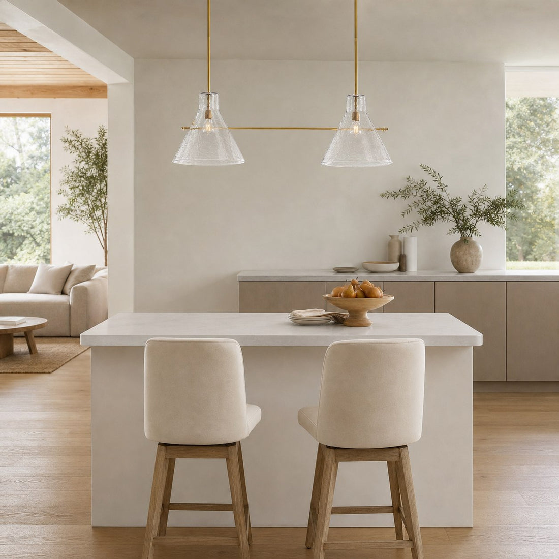 Glavira Recycled Glass Pendant Collection - Modern Kitchen Lighting