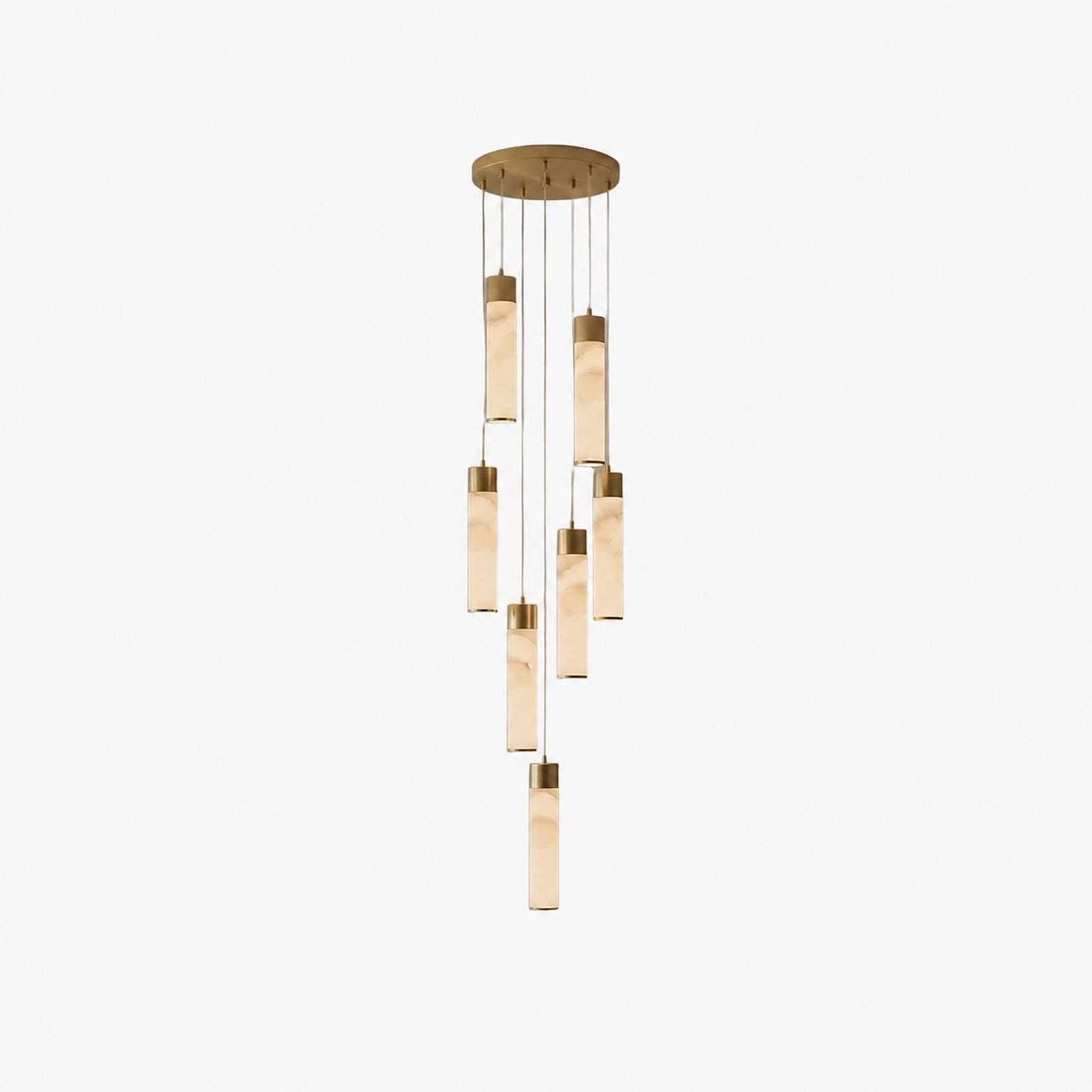 Solaryx Minimal Cylindrical Silhouette Pendant Light - Modern Style Lamp for Kitchen or Dining Room
