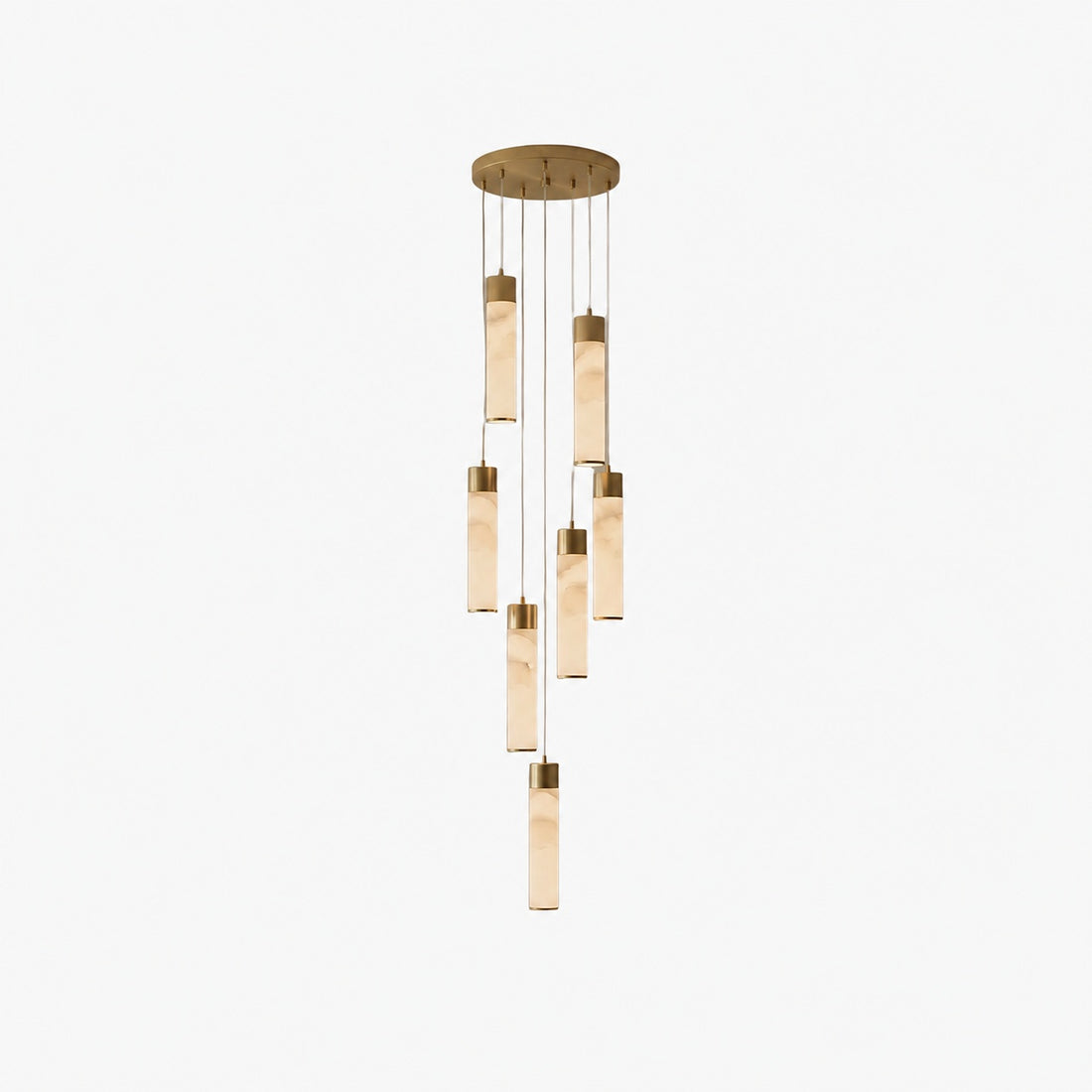 Solaryx Minimal Cylindrical Silhouette Pendant Light - Modern Style Lamp for Kitchen or Dining Room
