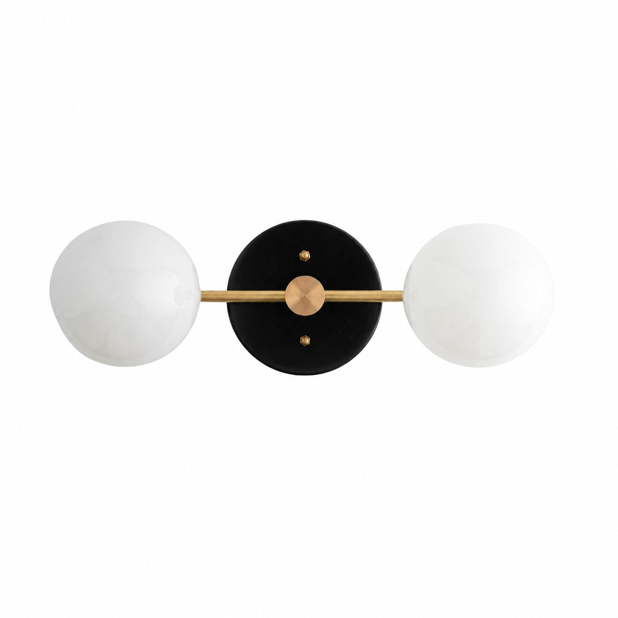 Glorica Glass Vanity Light - Modern Brass Wall Sconce for Bathroom Style