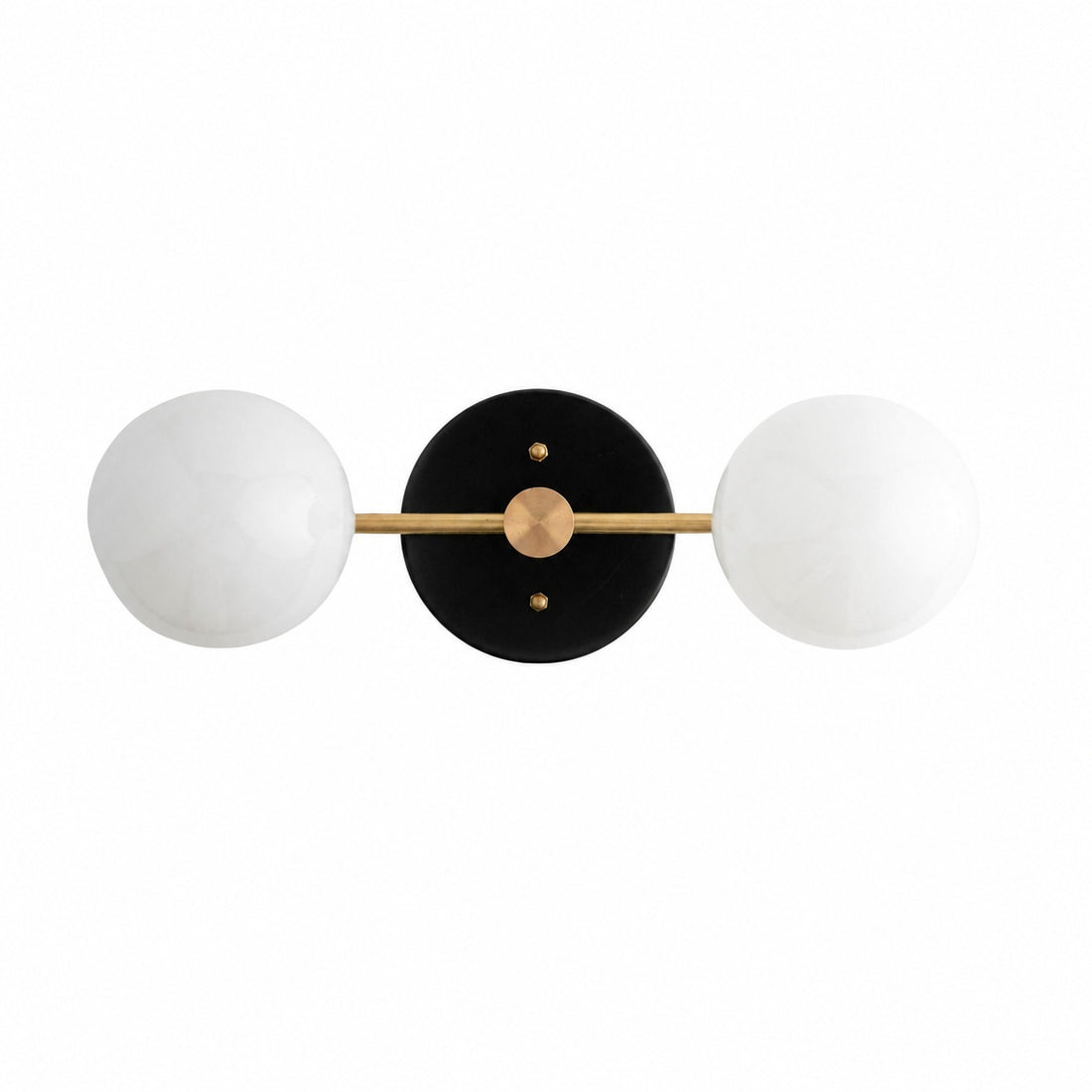Glorica Glass Vanity Light - Modern Brass Wall Sconce for Bathroom Style